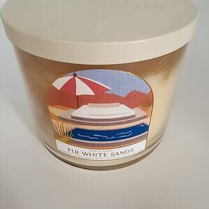 Bath & Body Works White Barn Figi White Sands 14.5 oz  3-Wick Candle Scented